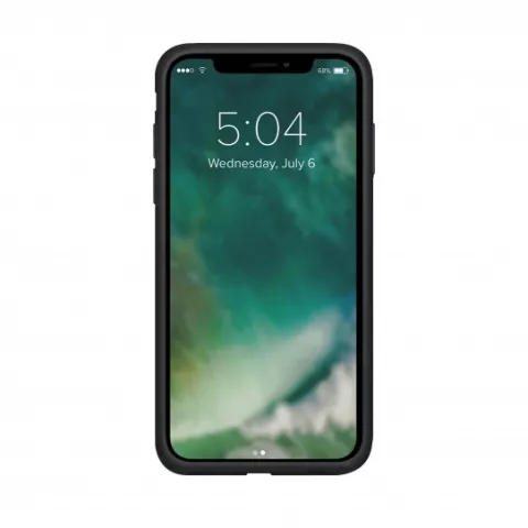 Xqisit Silicone case Anti Bac silicone hoesje geschikt voor iPhone 12 Pro Max - zwart