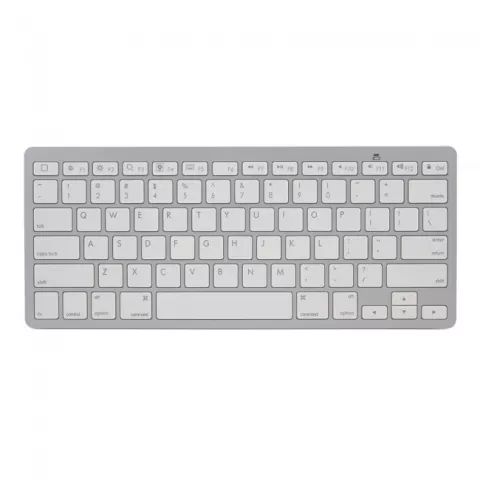 Wit Bluetooth keyboard draadloos toetsenbord QWERTY
