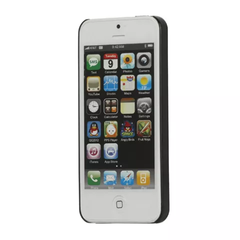 Stevige, zwarte hardcase iPhone 5/5s en SE 2016 Zwart hoesje cover