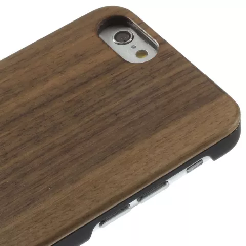 Houten Walnoot Hoesje iPhone 6 6s Wood Origineel handgemaakt