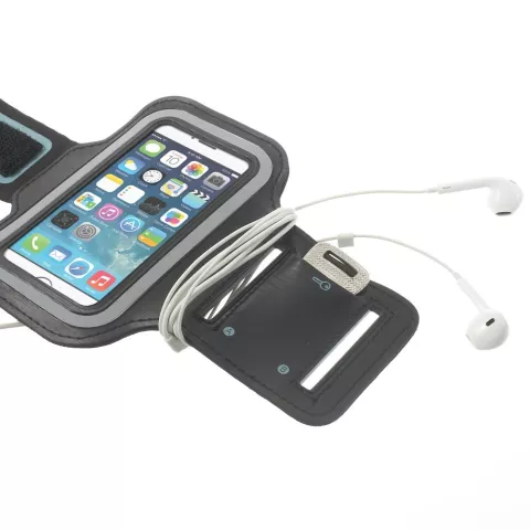 Sport Armband iPhone 5 5s SE 2016 Zwarte hardloopband Sportband