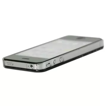 Bloemetjes groen zilver hoesje iPhone 4/4s Zwart