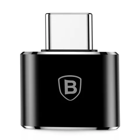 Baseus USB-A naar USB-C converter adapter - Zwart