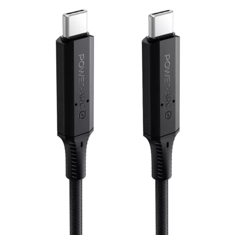 Spigen PowerArc oplaadkabel USB-C naar USB-C kabel 100W PD 2.0 oplader QC 3.0 - Zwart