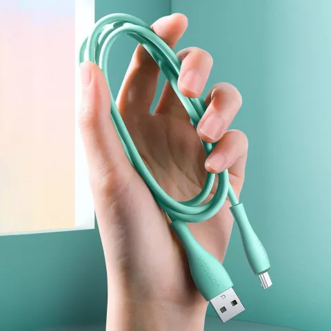 Joyroom oplaadkabel USB-A naar Micro-USB oplader kabel fast charging - Mintgroen