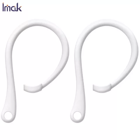 Imak houder paar voor Airpods en AirPods Pro anti-verlies oorhaken sport outdoor haken - Wit