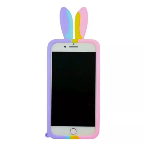 Bunny Pop Fidget Bubble siliconen hoesje voor iPhone 7, 8 en iPhone SE 2020 SE 2022 - kleurrijk