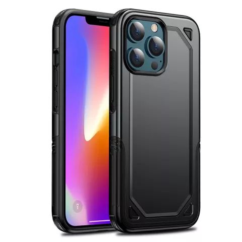 Pro Armor TPU met stevig hoesje voor iPhone 13 Pro - zwart