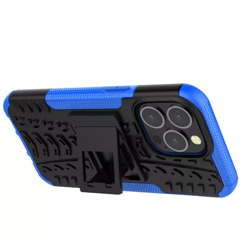 Shockproof TPU met stevig hoesje voor iPhone 13 Pro - blauw en zwart