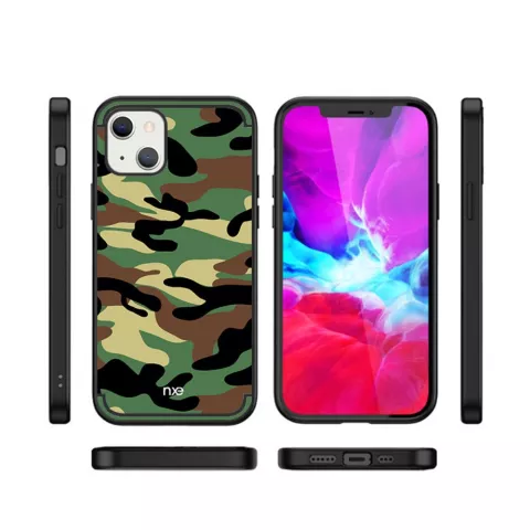 Army TPU legerprint hoesje voor iPhone 13 mini - groen