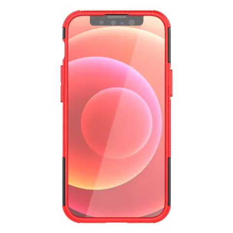 Shockproof TPU met stevig hoesje voor iPhone 13 mini - rood en zwart