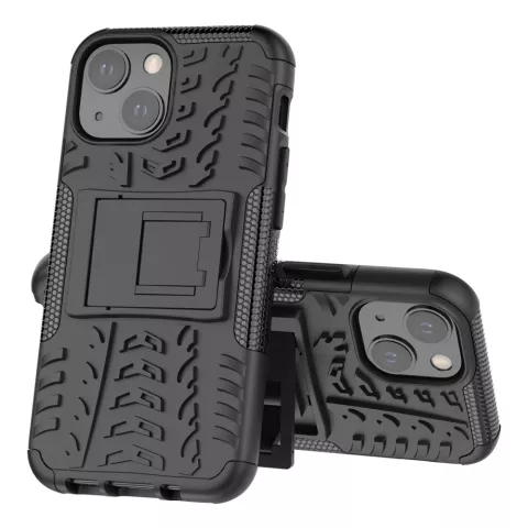 Shockproof TPU met stevig hoesje voor iPhone 13 mini - zwart
