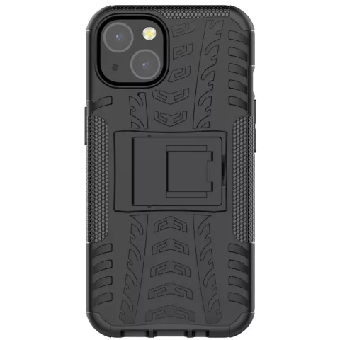 Shockproof TPU met stevig hoesje voor iPhone 13 - zwart