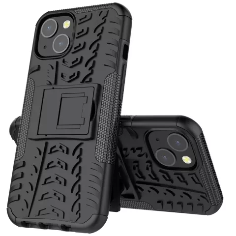 Shockproof TPU met stevig hoesje voor iPhone 13 - zwart