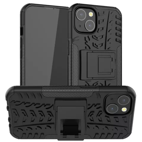 Shockproof TPU met stevig hoesje voor iPhone 13 - zwart