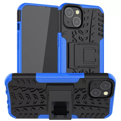 Shockproof TPU met stevig hoesje voor iPhone 13 - blauw