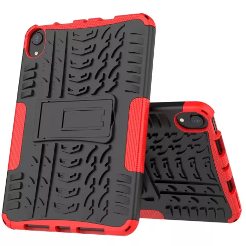 Shockproof TPU met stevig hoes voor iPad mini 6 - rood en zwart