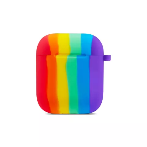 Rainbow Pride siliconen regenboog hoesje voor AirPods 1 en 2 - pastel
