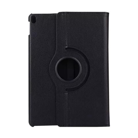 Just in Case Rotating 360 kunstleer hoes geschikt voor iPad 10.2 (2019 2020 2021) - zwart