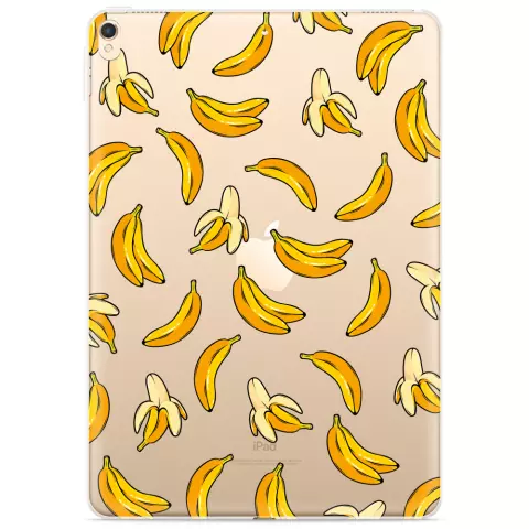 Just in Case Slim TPU bananen hoes voor iPad 10.2 (2019 2020 2021) - transparant