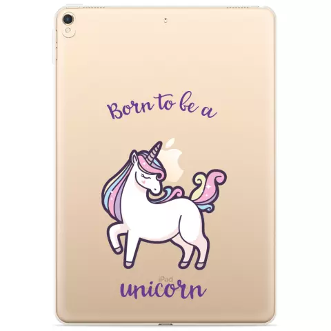 Just in Case Slim TPU een unicorn hoes voor iPad 10.2 (2019 2020 2021) - transparant