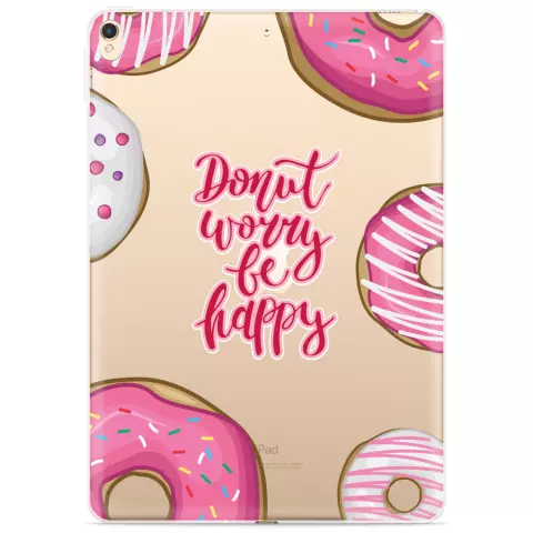 Just in Case Slim TPU donuts hoes voor iPad 10.2 (2019 2020 2021) - transparant