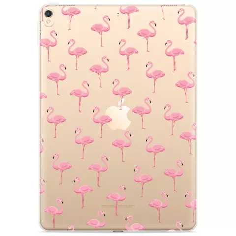 Just in Case Slim TPU flamingo&#039;s hoes voor iPad 10.2 (2019 2020 2021) - transparant
