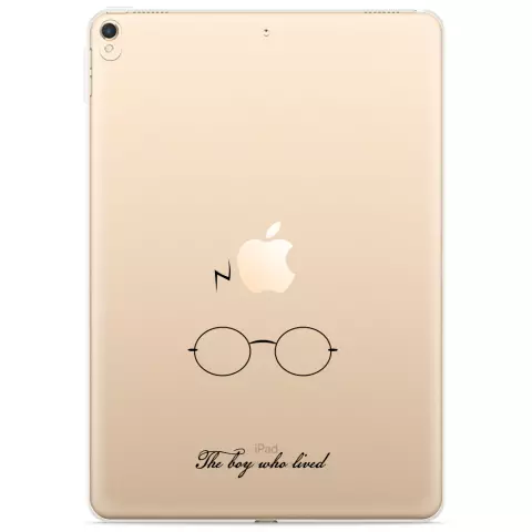 Just in Case Slim TPU een bril en bliksemschicht hoes voor iPad 10.2 (2019 2020 2021) - transparant