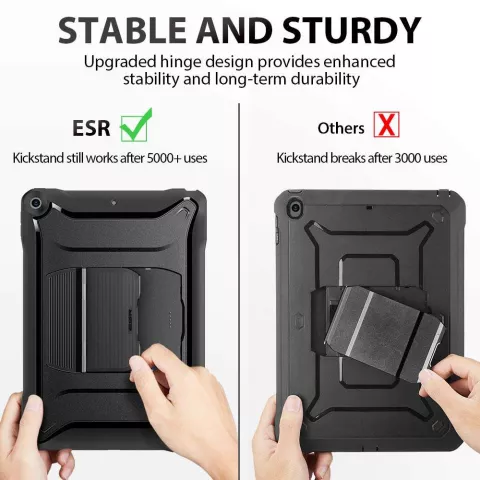 ESR Guardian Stand hoes voor iPad Air 3 10.5 (2019) - zwart