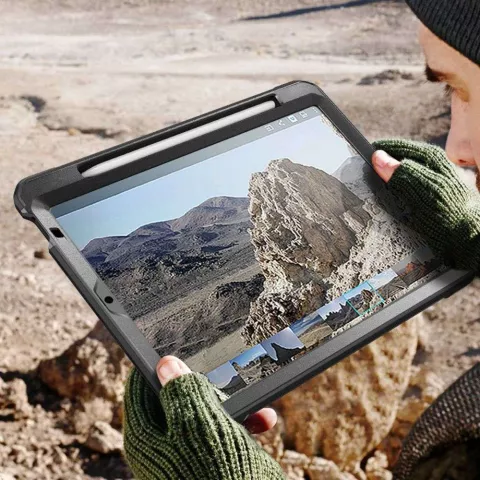Supcase Unicorn Beetle hoes voor iPad Air 4 10.9 2020 &amp; iPad Air 5 2022 - zwart