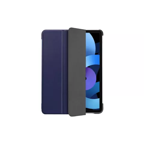 Just in Case Smart Tri-Fold kunstleer hoesje geschikt voor iPad Air 4 10.9 2020 &amp; iPad Air 5 2022 - blauw