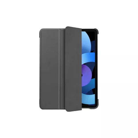 Just in Case Smart Tri-Fold kunstleer hoesje geschikt voor iPad Air 4 10.9 2020 &amp; iPad Air 5 2022 - grijs