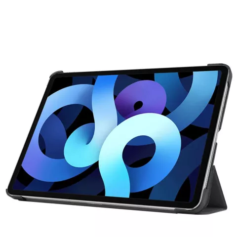 Just in Case Smart Tri-Fold kunstleer hoesje geschikt voor iPad Air 4 10.9 2020 &amp; iPad Air 5 2022 - grijs
