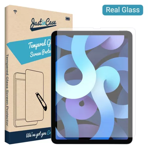 Just in Case Glass screenprotector voor iPad Air 4 10.9 2020 &amp; iPad Air 5 2022 - transparant