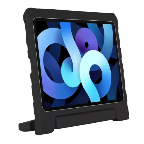 Just in Case Kids Case Stand EVA hoes geschikt voor iPad Air 4 10.9 2020 &amp; iPad Air 5 2022 - zwart