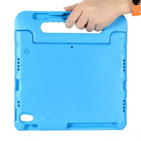 Just in Case Kids Case Stand EVA beschermhoes voor iPad Air 4 10.9 2020 &amp; iPad Air 5 2022 - blauw