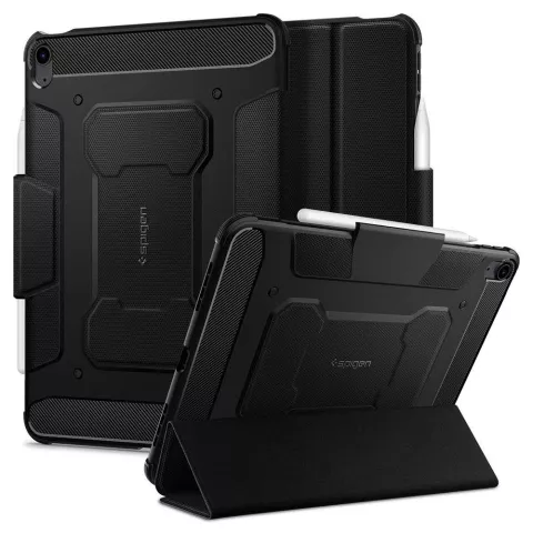 Spigen Rugged Armor met Air Cushion hoes voor iPad Air 4 10.9 2020 &amp; iPad Air 5 2022 - zwart