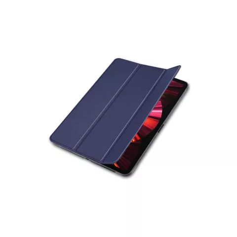 Just in Case Smart Tri-Fold kunstleer hoes geschikt voor iPad Pro 11 (2018 2020 2021 2022) - blauw