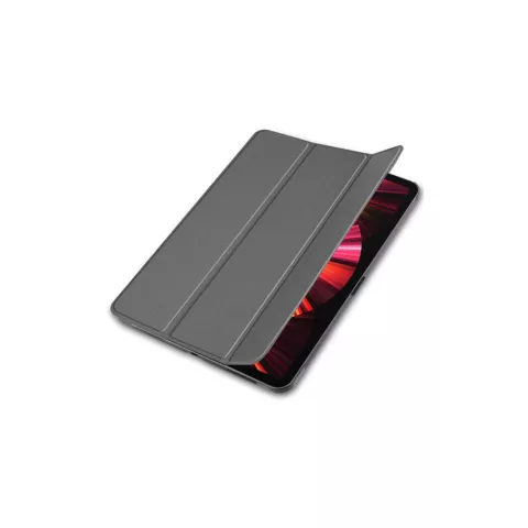 Just in Case Smart Tri-Fold kunstleer hoes geschikt voor iPad Pro 11 (2018 2020 2021 2022) - grijs