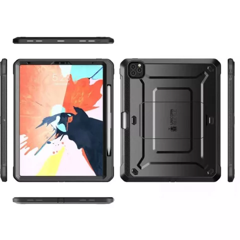Supcase Unicorn Beetle hoes voor iPad Pro 12.9 (2021 2022) - zwart