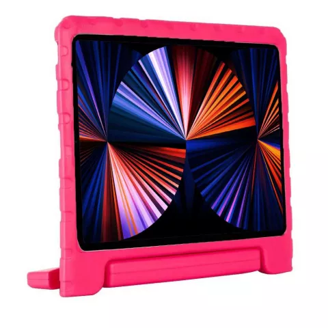 Just in Case Kids Case Stand EVA hoes geschikt voor iPad Pro 12.9 (2018 2020 2021 2022) - roze