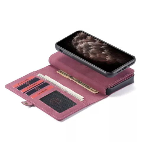 Caseme Luxe XL Portemonnee splitleder hoesje voor iPhone 11 - rood