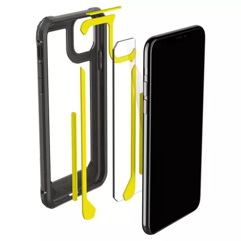 Spigen Gauntlet TPU met Air Cushion hoesje voor iPhone 11 Pro Max - transparant zwart