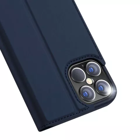 DUX DUCIS Slimline Wallet kunstleer hoesje voor iPhone 12 Pro Max - blauw