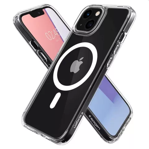 Spigen Ultra Hybrid Magneetring TPU met Air Cushion hoesje geschikt voor iPhone 13 mini - transparant