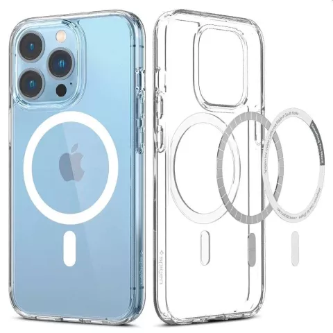 Spigen Ultra Hybrid Magneetring TPU met Air Cushion hoesje geschikt voor iPhone 13 Pro - transparant