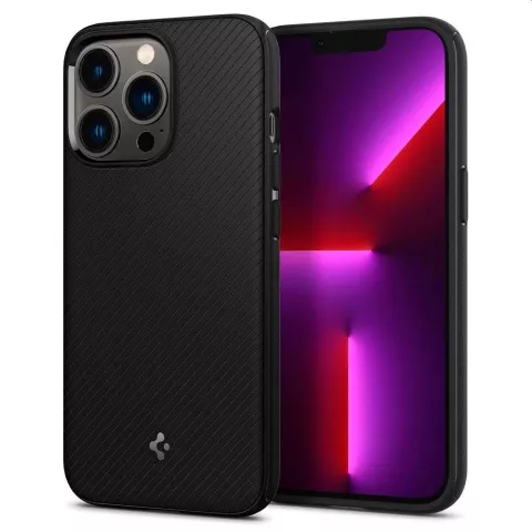 Spigen Armor Magneetring TPU met Air Cushion hoesje geschikt voor iPhone 13 Pro Max - zwart
