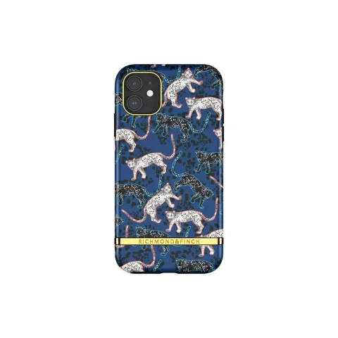 Richmond &amp; Finch Blue Leopard stevig luipaarden hoesje voor iPhone 11 - blauw