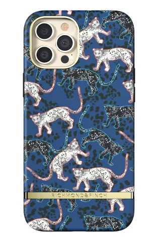 Richmond &amp; Finch Blue Leopard stevig luipaarden hoesje voor iPhone 12 Pro Max - blauw