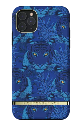 Richmond &amp; Finch Blue Tiger stevig tijgers en bladeren hoesje voor iPhone 11 Pro Max - blauw